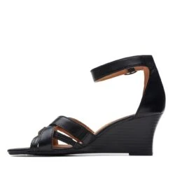 Clarks Cielo Charm Black Leather -Clarks 26171524 W 5