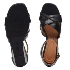 Clarks Cielo Charm Black Leather -Clarks 26171524 W 7