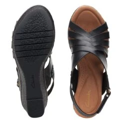 Clarks Elleri Grace Black Leather -Clarks 26171531 W 7