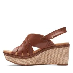 Clarks Elleri Grace Tan Leather -Clarks 26171533 W 5