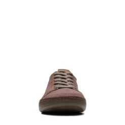 Clarks Higley Lace Brown Canvas -Clarks 26171545 W 3