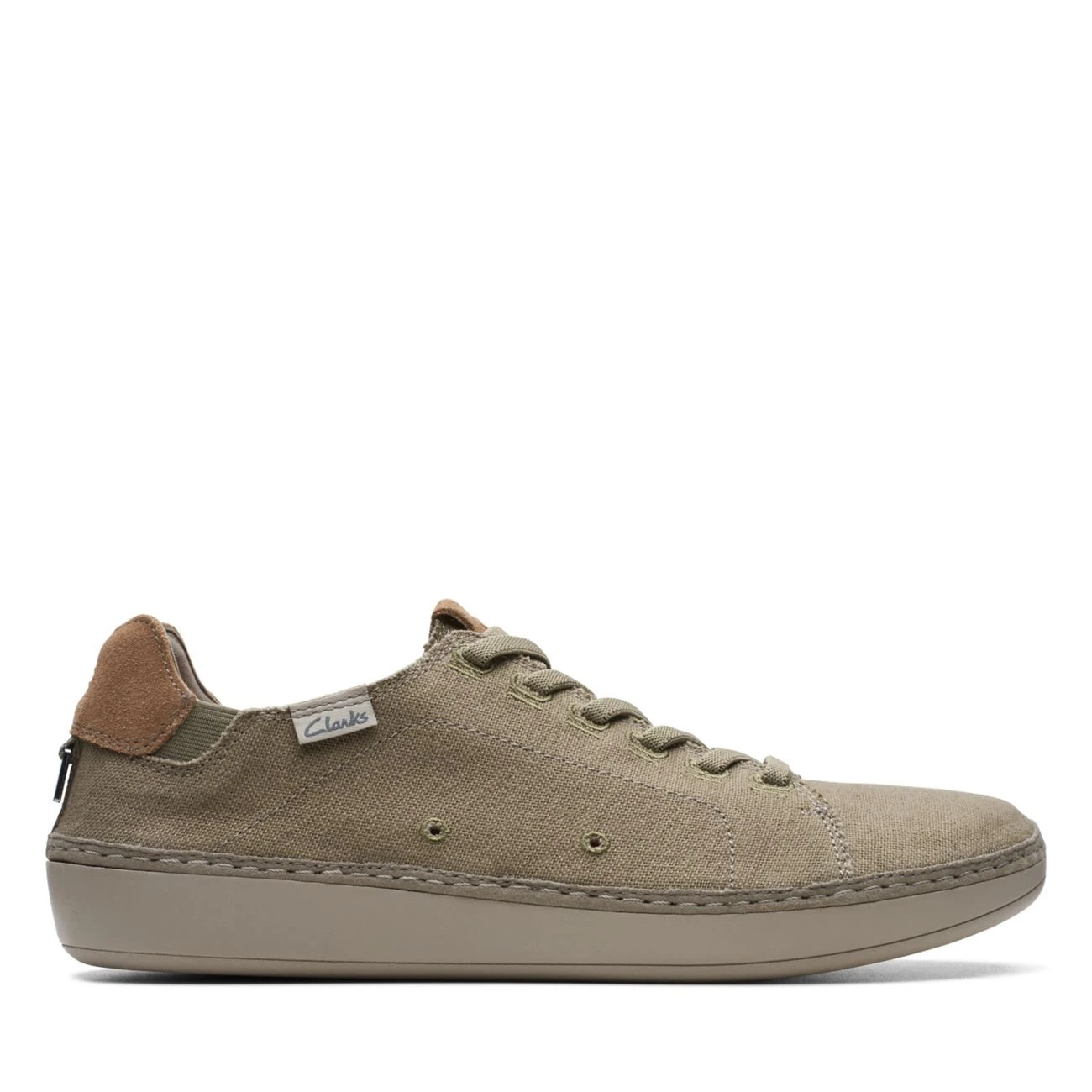 Clarks Higley Lace Olive Canvas 3 Clarks Higley Lace Olive Canvas