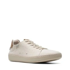 Clarks Higley Lace Sand Canvas -Clarks 26171547 W 2