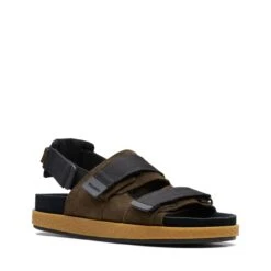 Clarks Overleigh Tor Olive Combination -Clarks 26171617 W 2