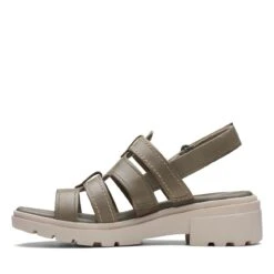 Clarks Coast Shine Olive Leather -Clarks 26171726 W 5