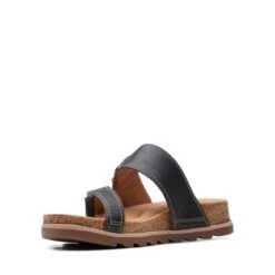 Clarks Yacht Beach Black Leather -Clarks 26171767 W 4