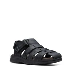 Clarks Walkford Fish Black Tumbled 10 Clarks Walkford Fish Black Tumbled -Clarks 26171793 W 2