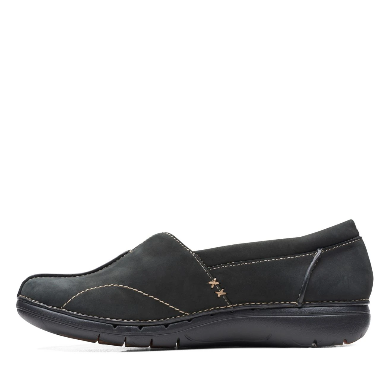 Clarks Un Loop Stride Black Nubuck 7 Clarks Un Loop Stride Black Nubuck - Image 5