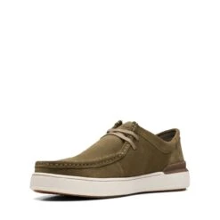 Clarks Court Lite Wally Dark Olive Suede -Clarks 26171983 W 4
