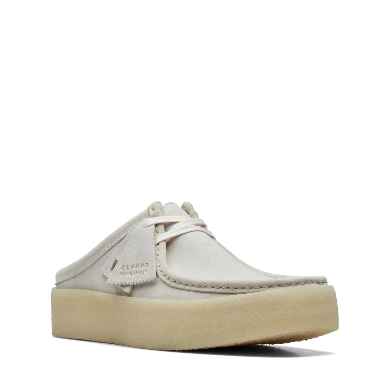 Clarks Wallabee Cup Lo Off White Suede 4 Clarks Wallabee Cup Lo Off White Suede - Image 2