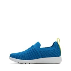 Clarks Ezera Walk Kid Blue Textile -Clarks 26172028 W 5