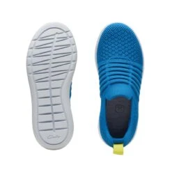 Clarks Ezera Walk Kid Blue Textile -Clarks 26172028 W 7