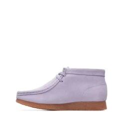 Clarks Wallabee Boot Older Lilac Suede -Clarks 26172036 W 5
