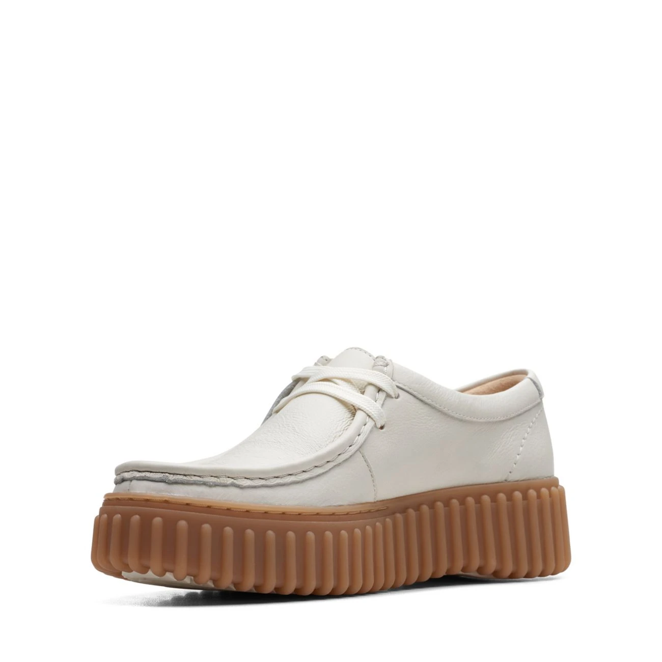 Clarks Torhill Bee Off White Leather 12 Clarks Torhill Bee Off White Leather - Image 10
