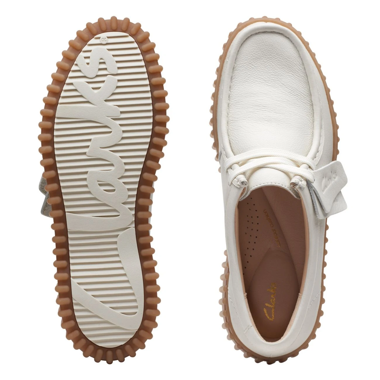Clarks Torhill Bee Off White Leather 15 Clarks Torhill Bee Off White Leather - Image 13
