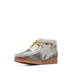 Clarks Wallabee Boot Older Tie Dye Textile -Clarks 26172313 W 4