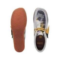 Clarks Wallabee Boot Older Tie Dye Textile -Clarks 26172313 W 7
