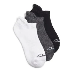 Clarks 3 Pack Solid Athletic Multicolour