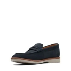Clarks Atticus LT Slip Navy Suede -Clarks 26172441 W 4