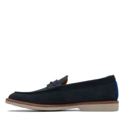 Clarks Atticus LT Slip Navy Suede -Clarks 26172441 W 5