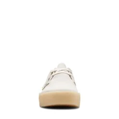Clarks Ashcott Cup Off White Suede -Clarks 26172515 W 3
