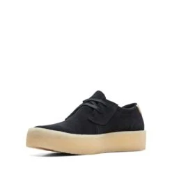Clarks Ashcott Cup Black Suede -Clarks 26172526 W 4