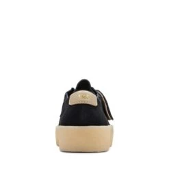 Clarks Ashcott Cup Black Suede -Clarks 26172526 W 6