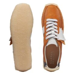 Clarks Natalie Run Orange Combination -Clarks 26172566 W 7