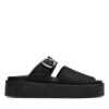 Clarks Crepe Slide Black Nubuck -Clarks 26172567 W 1