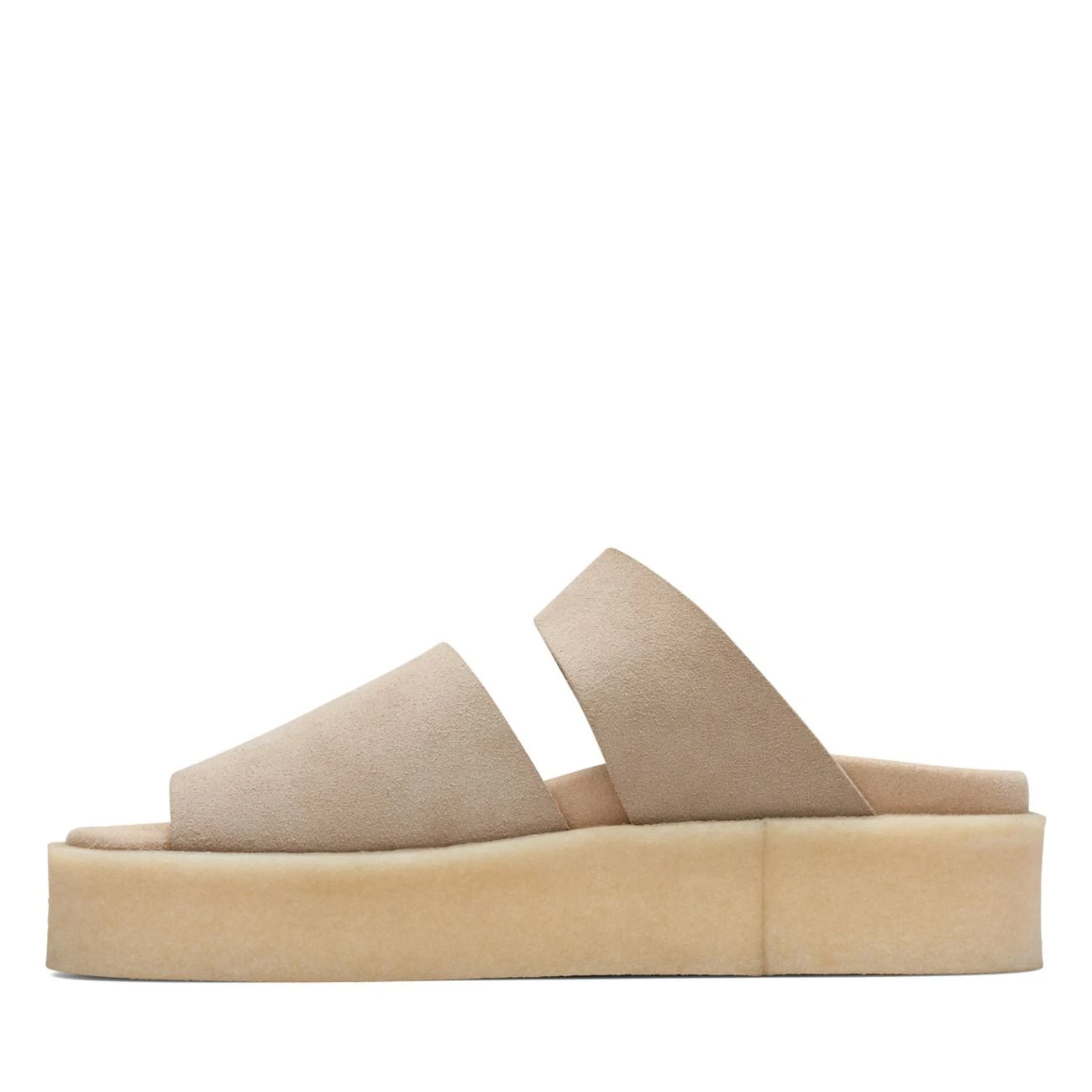 Clarks Crepe Slide Sand Suede 7 Clarks Crepe Slide Sand Suede - Image 5