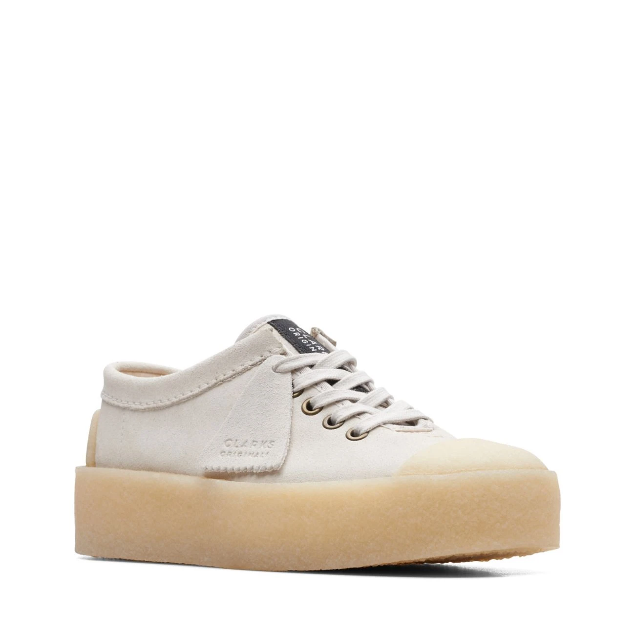 Clarks Tor Hoop Off White Suede 4 Clarks Tor Hoop Off White Suede - Image 2