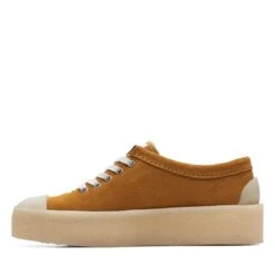 Clarks Tor Hoop Tan Suede -Clarks 26172601 W 5