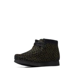 Clarks Wallabee Go Kid Black Suede -Clarks 26172689 W 4