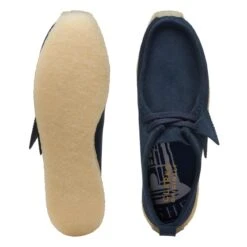 Clarks 8th St Rossendale Dark Navy -Clarks 26172715 W 7