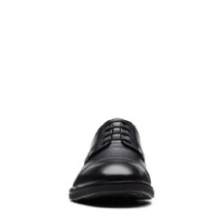 Clarks Un Hugh Cap Black Leather -Clarks 26172836 W 3