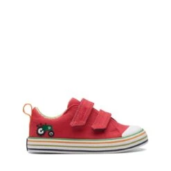 Clarks Foxing Tor Lo Toddler Red