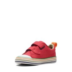 Clarks Foxing Tor Lo Toddler Red -Clarks 26173001 W 4