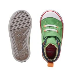Clarks Foxing Tor Hi Toddler Green -Clarks 26173004 W 7