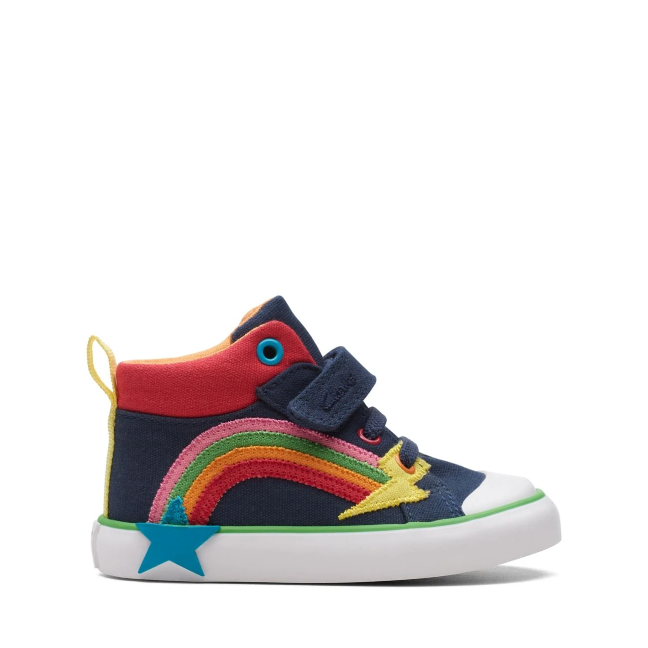 Clarks Foxing Tor Hi Toddler Navy Combination 3 Clarks Foxing Tor Hi Toddler Navy Combination