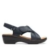 Clarks Merliah Echo Navy Leather -Clarks 26173121 W 1