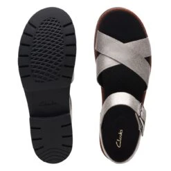 Clarks Orinoco Strap Silver Metallic -Clarks 26173529 W 7