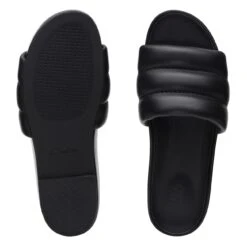 Clarks Pure Soft Black Leather -Clarks 26173700 W 7