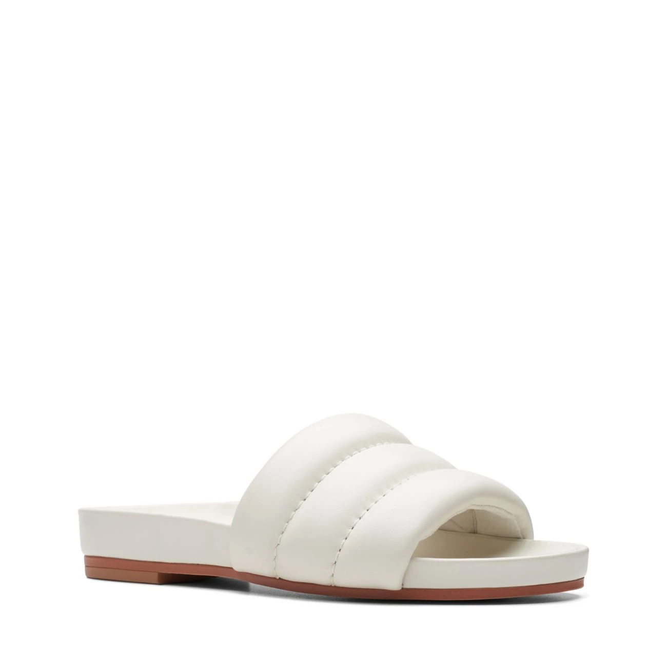 Clarks Pure Soft Off White Leather 6 Clarks Pure Soft Off White Leather - Image 4